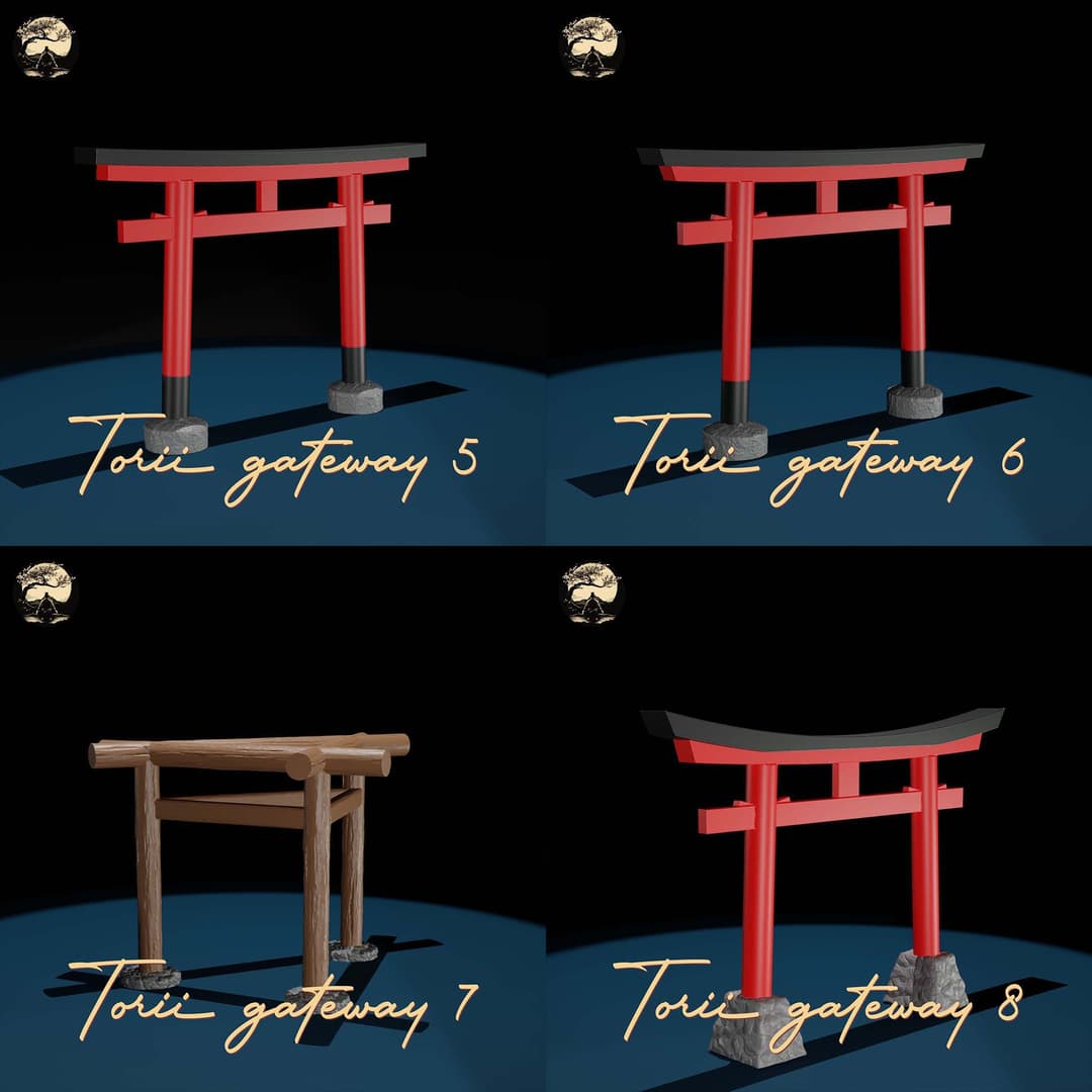 3D Printable Japanese  TORII PACKS 2