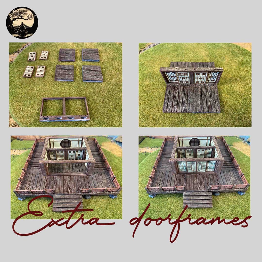 3D Printable Japanese Extra Doorframes 3D Printable Terrain 2 Silent Ronin Studios