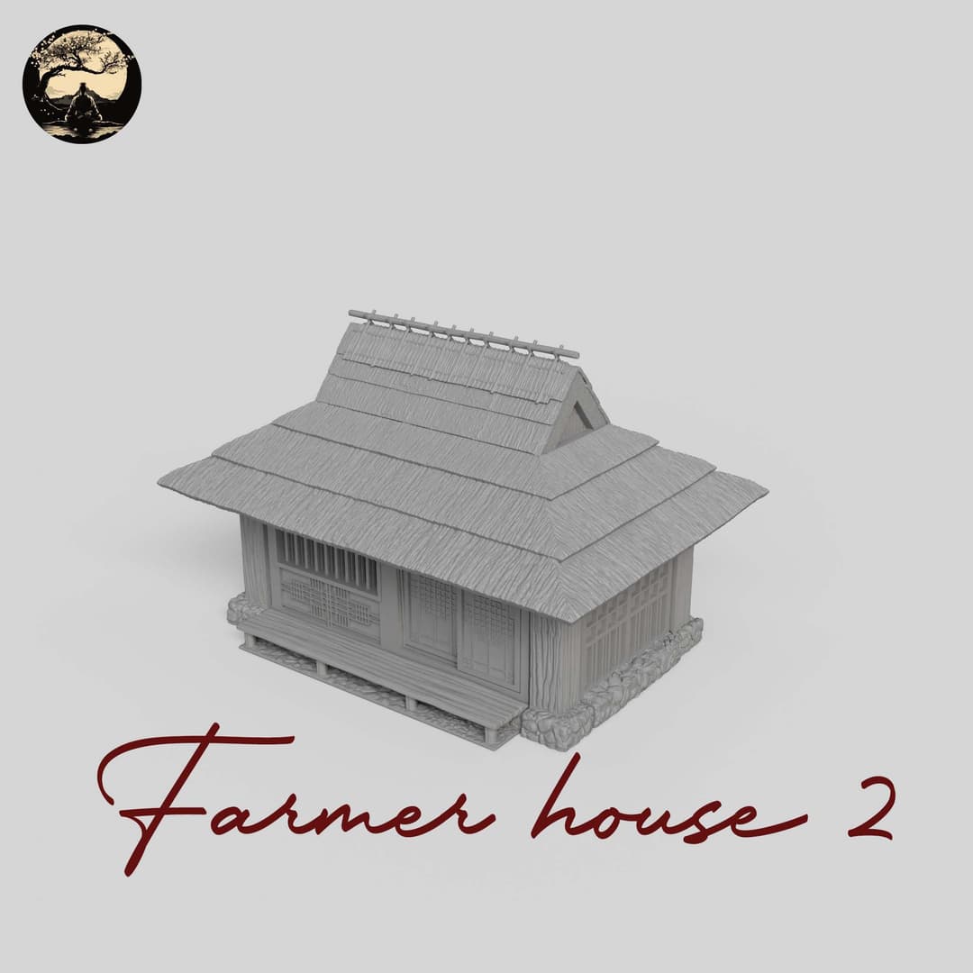 3D Printable Japanese House02 3D Printable Terrain 1 Silent Ronin Studios