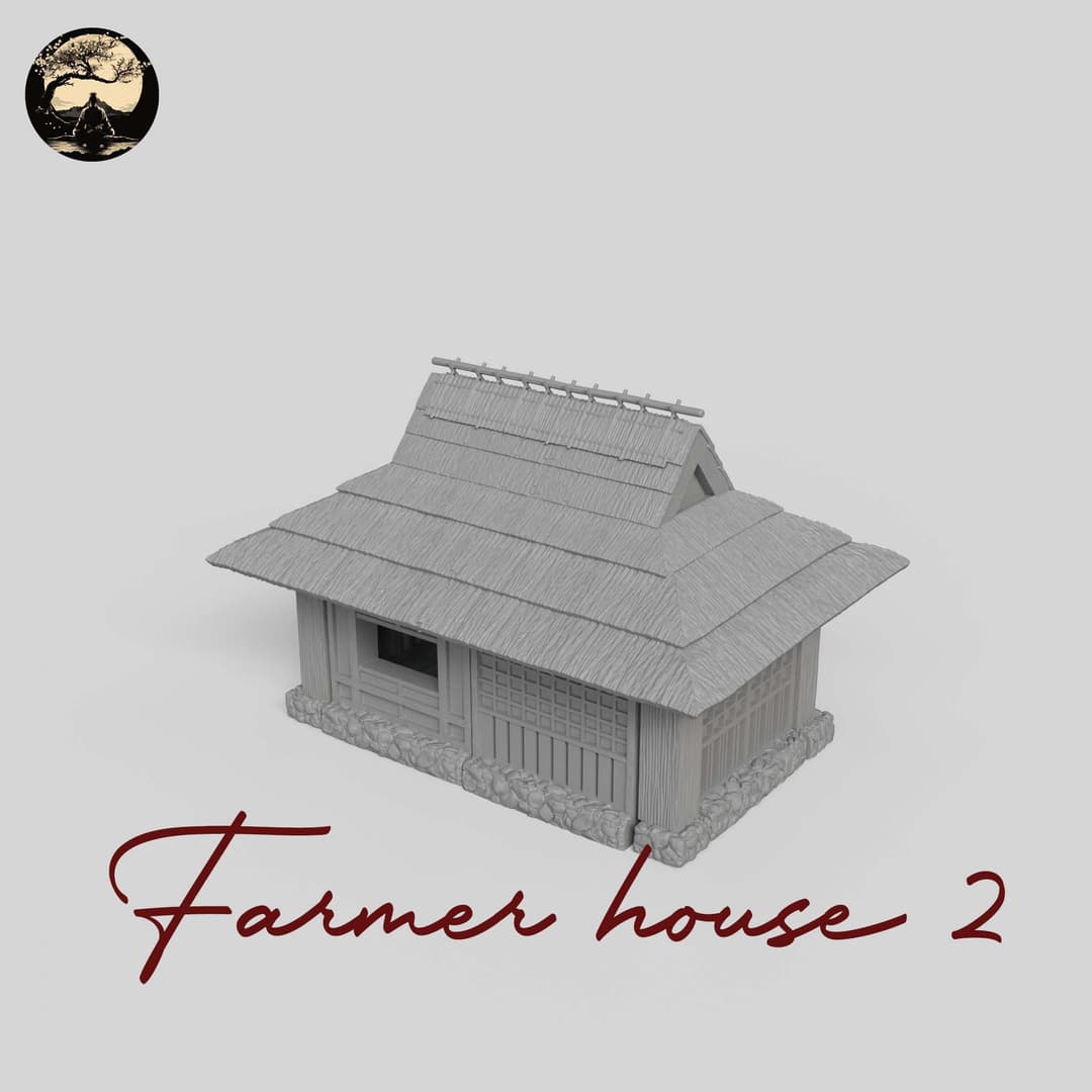 3D Printable Japanese House02 3D Printable Terrain 2 Silent Ronin Studios