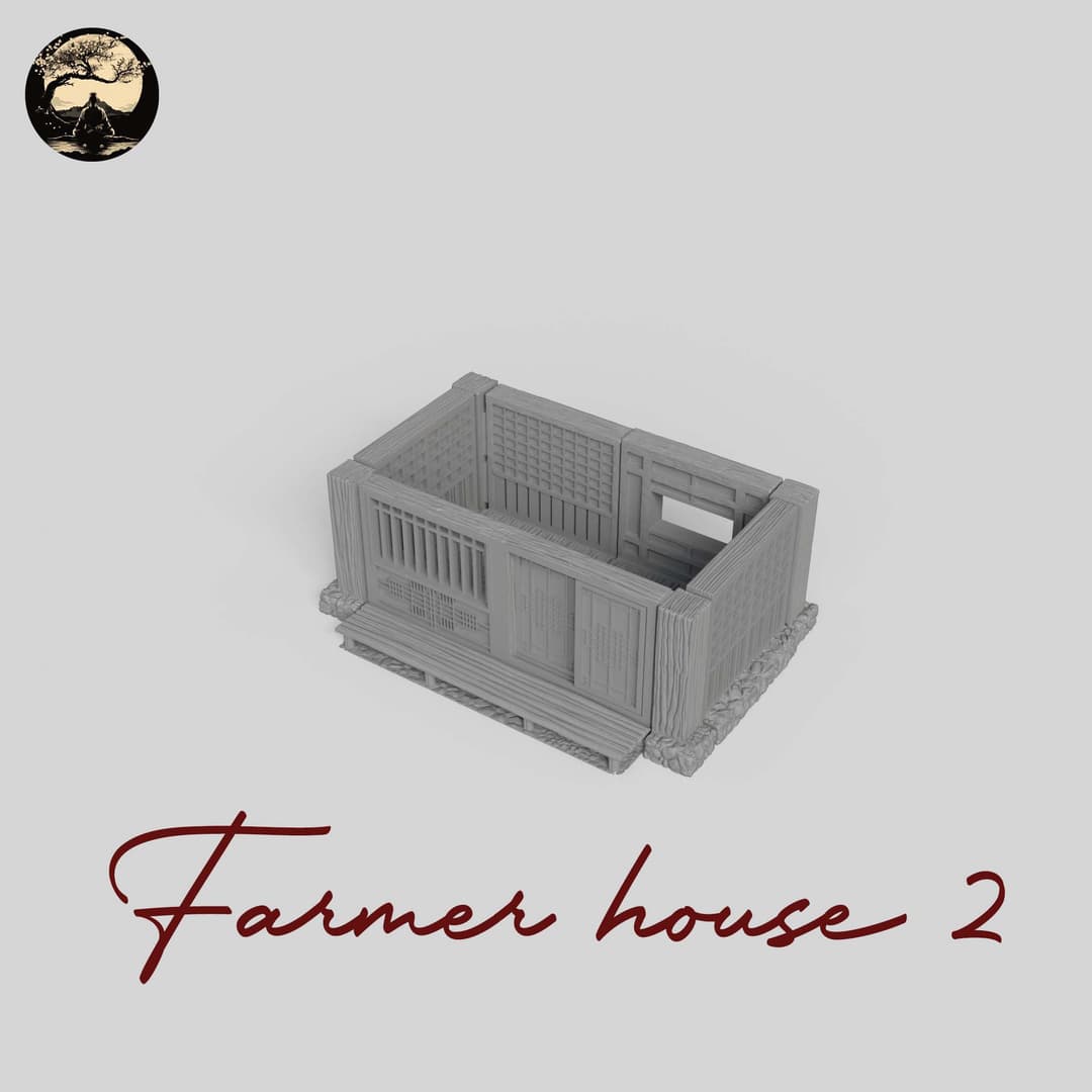 3D Printable Japanese House02 3D Printable Terrain 3 Silent Ronin Studios