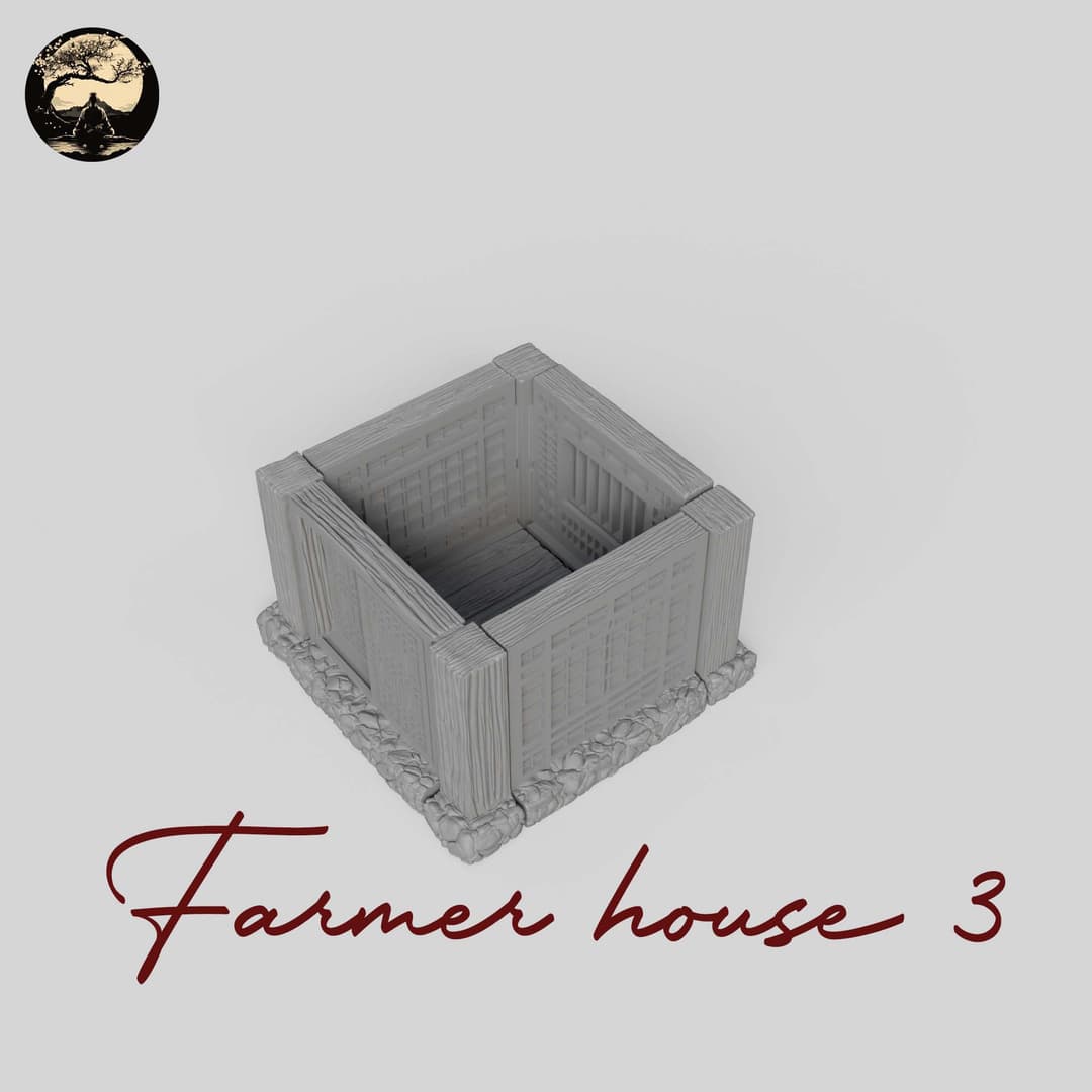 3D Printable Japanese House03 3D Printable Terrain 3 Silent Ronin Studios