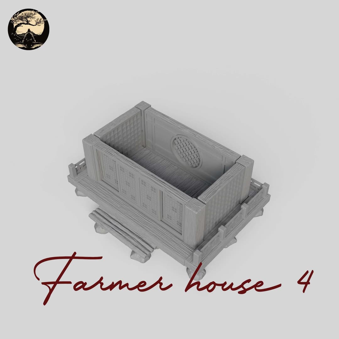 3D Printable Japanese House04 3D Printable Terrain 3 Silent Ronin Studios