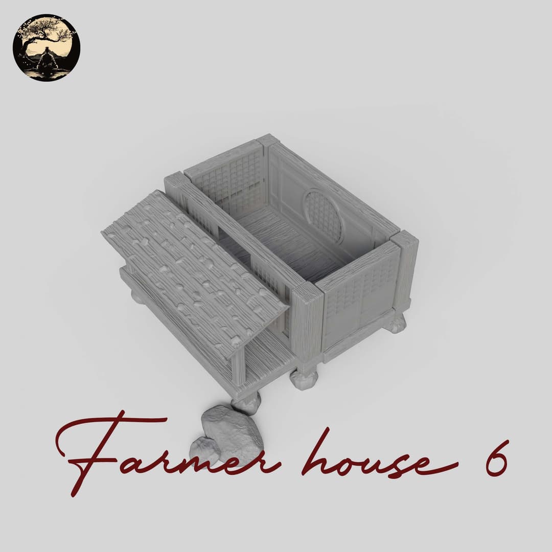 3D Printable Japanese House06 3D Printable Terrain 3 Silent Ronin Studios