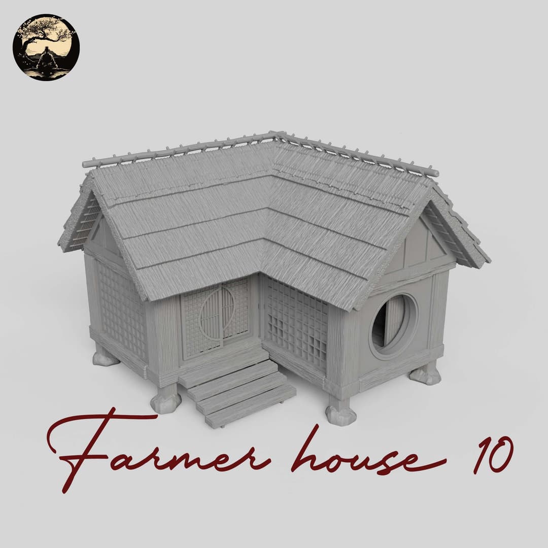 3D Printable Japanese House10 3D Printable Terrain 1 Silent Ronin Studios