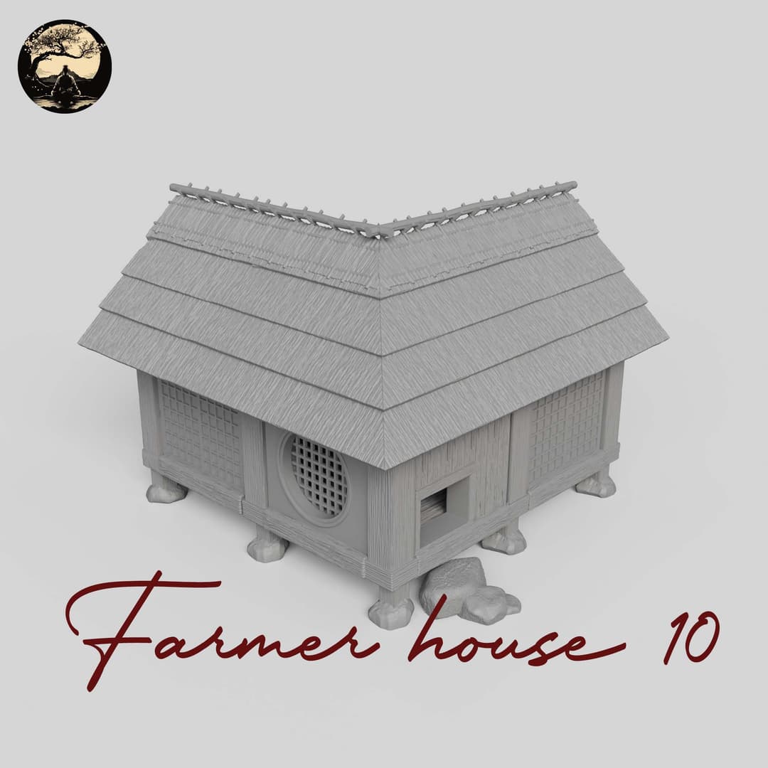 3D Printable Japanese House10 3D Printable Terrain 2 Silent Ronin Studios