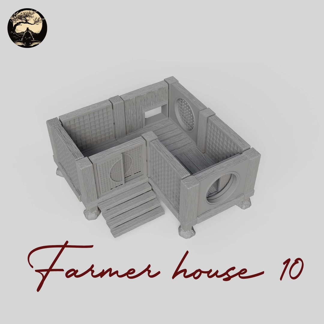 3D Printable Japanese House10 3D Printable Terrain 3 Silent Ronin Studios