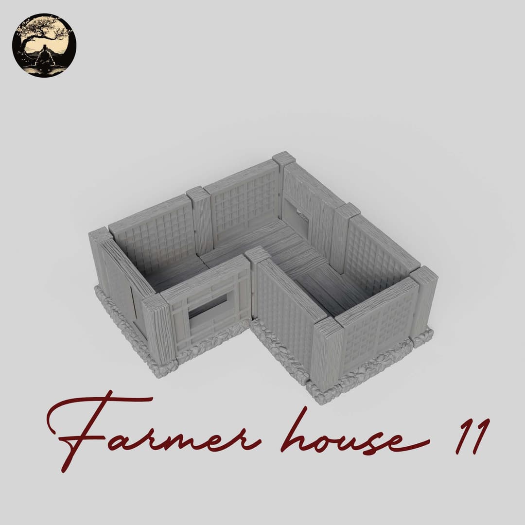 3D Printable Japanese House11 3D Printable Terrain 3 Silent Ronin Studios