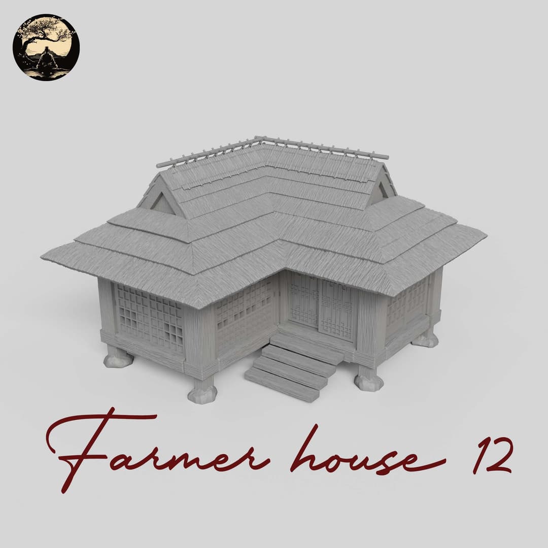 3D Printable Japanese House12 3D Printable Terrain 1 Silent Ronin Studios