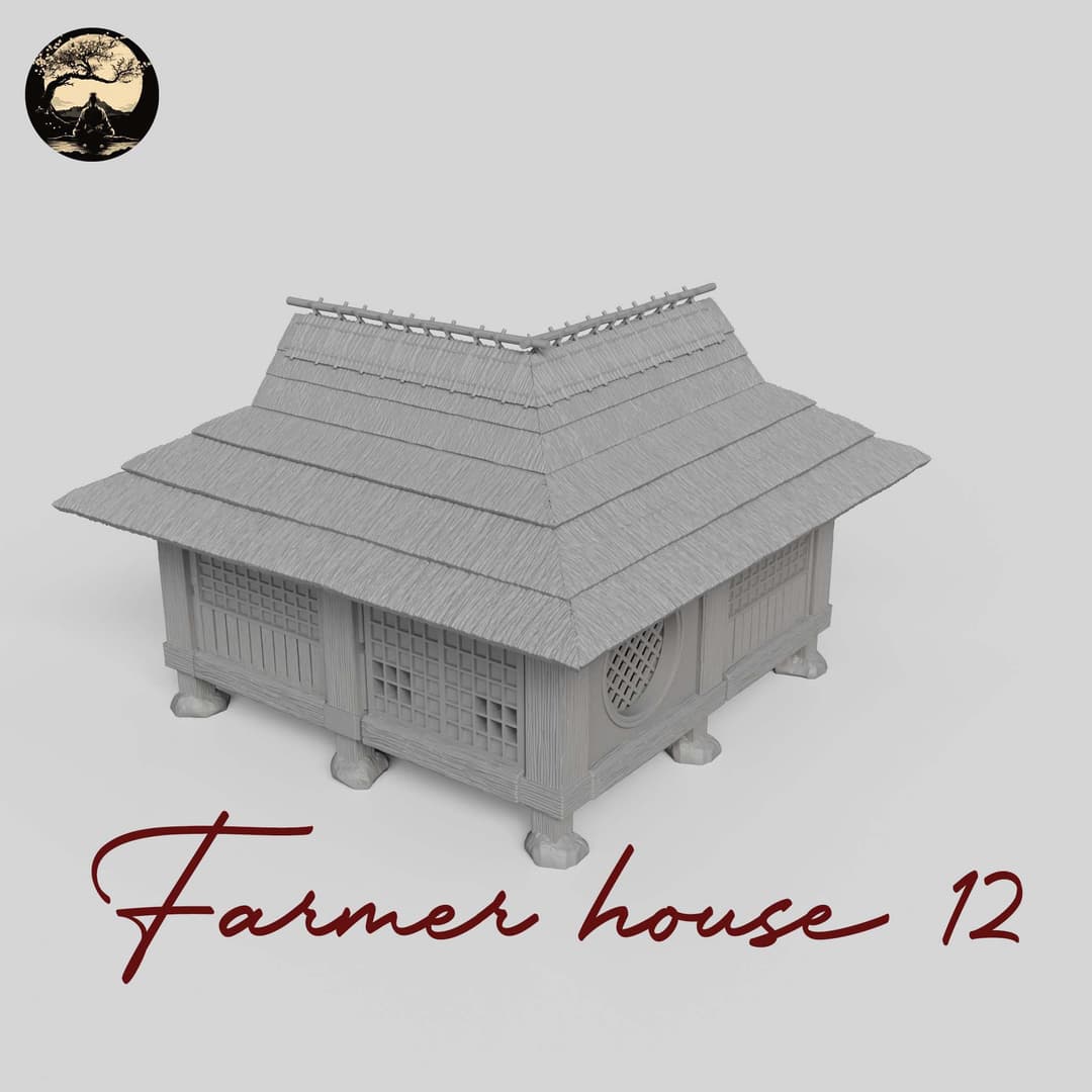 3D Printable Japanese House12 3D Printable Terrain 2 Silent Ronin Studios