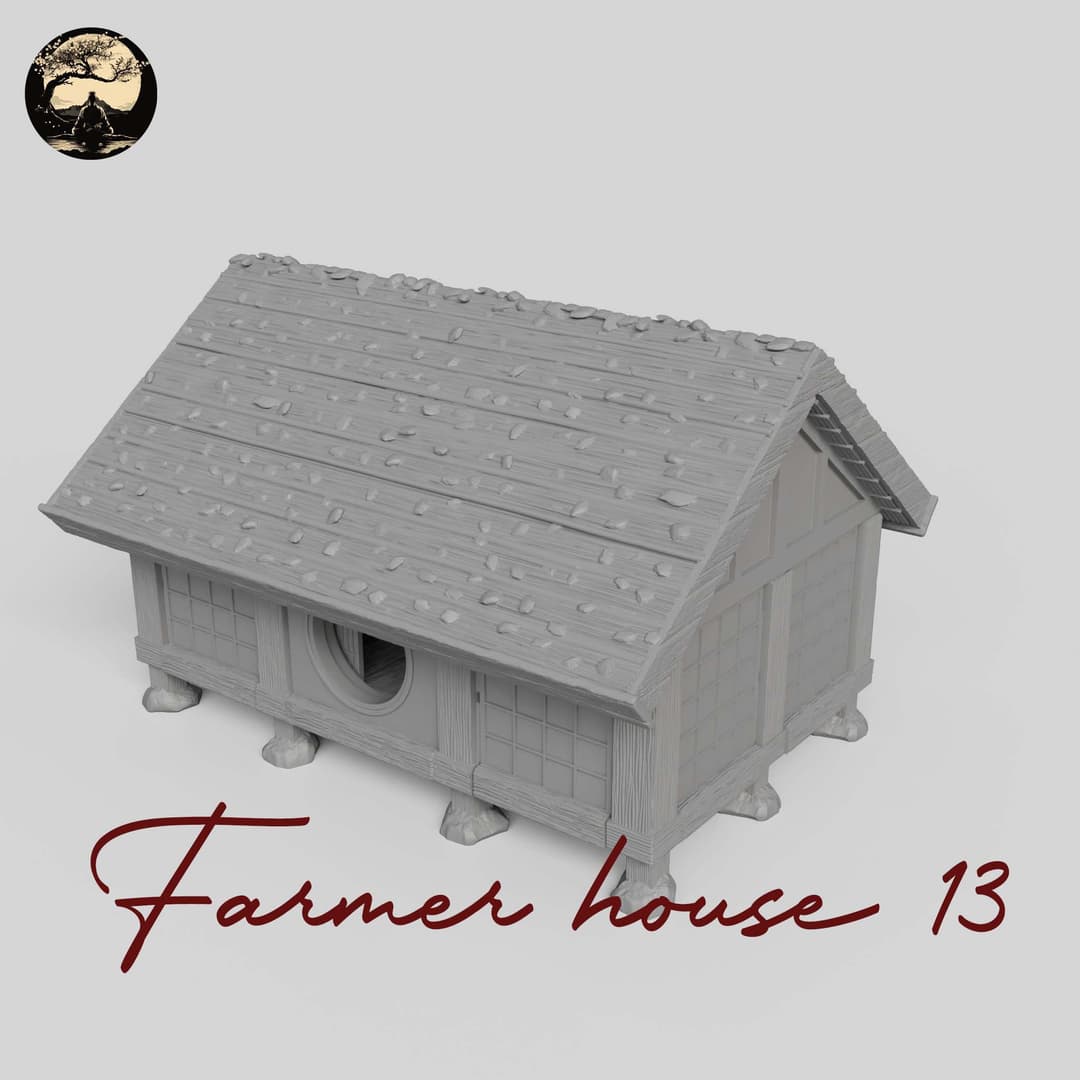 3D Printable Japanese House13 3D Printable Terrain 2 Silent Ronin Studios