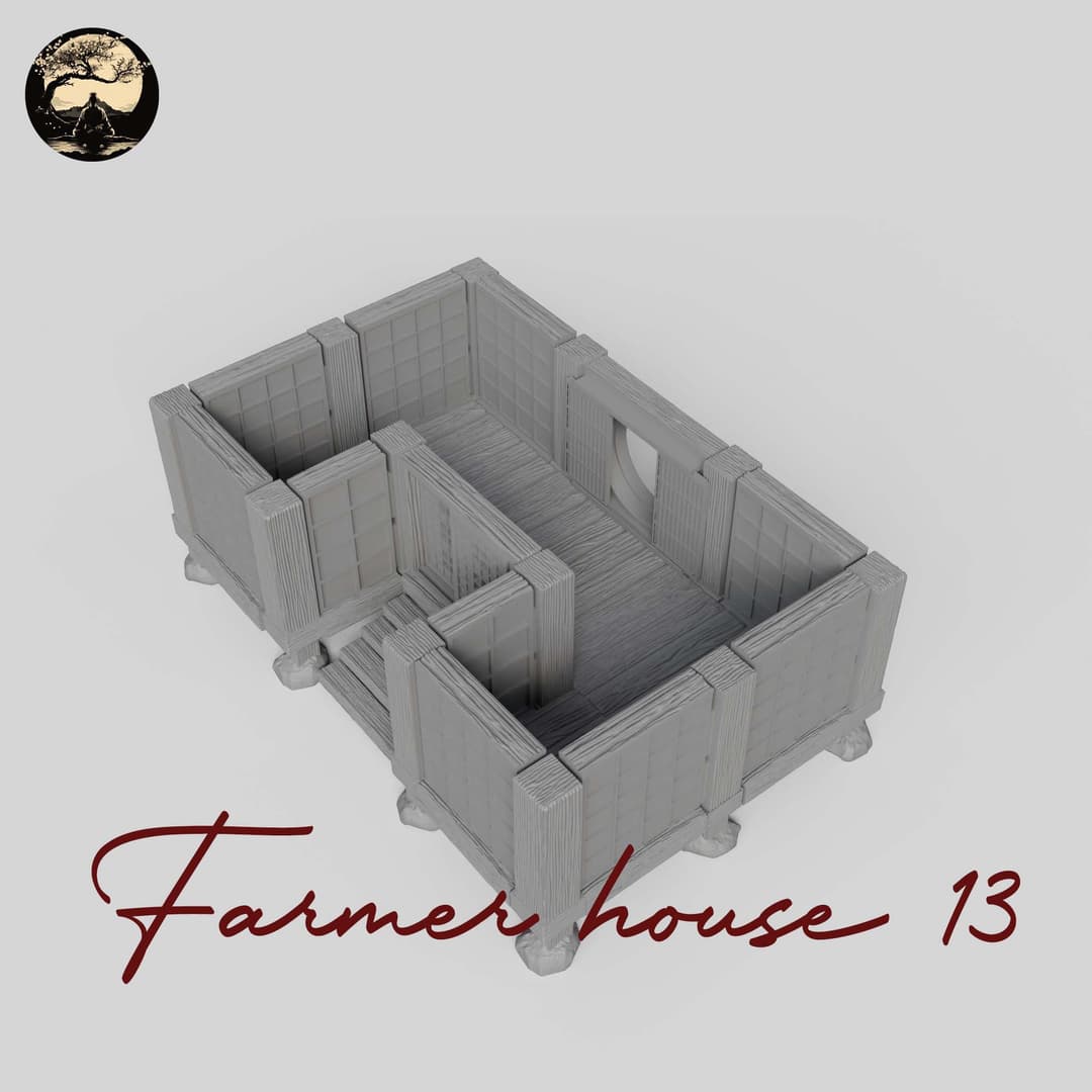 3D Printable Japanese House13 3D Printable Terrain 3 Silent Ronin Studios