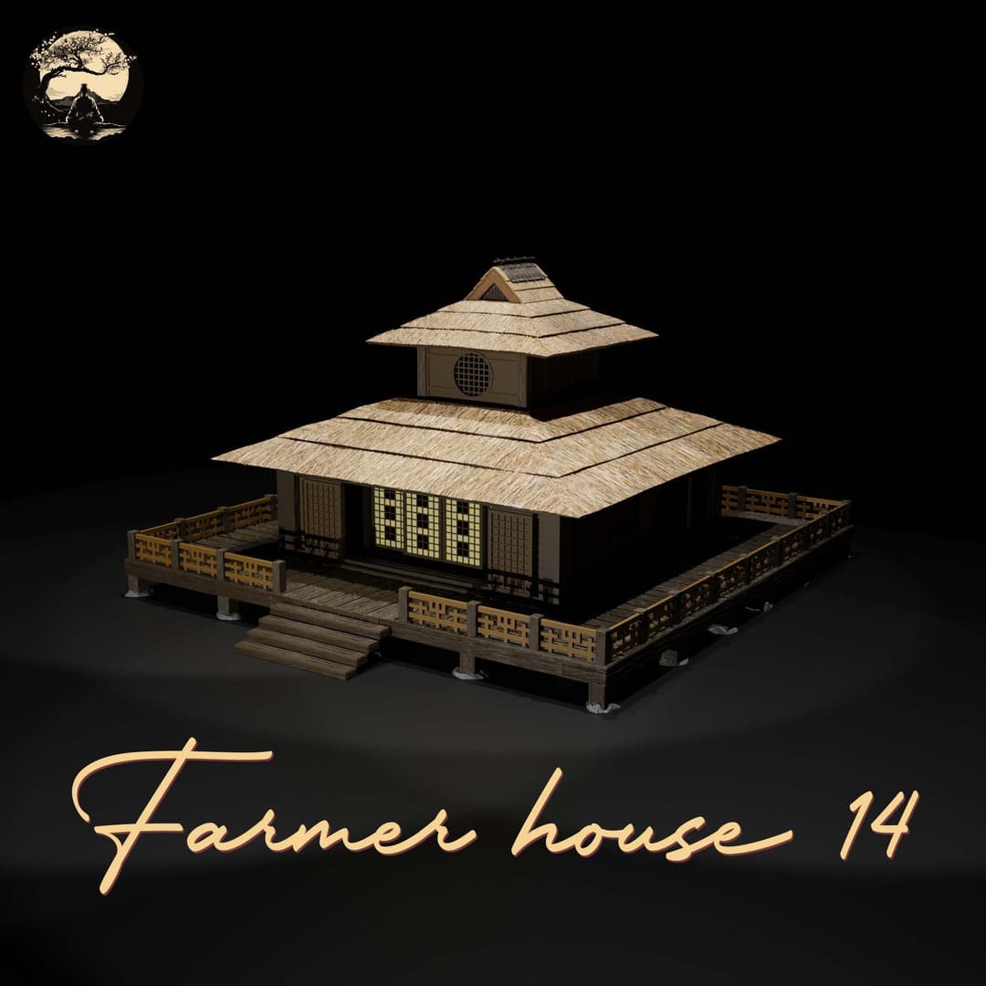 3D Printable Japanese House14 3D Printable Terrain 0 Silent Ronin Studios