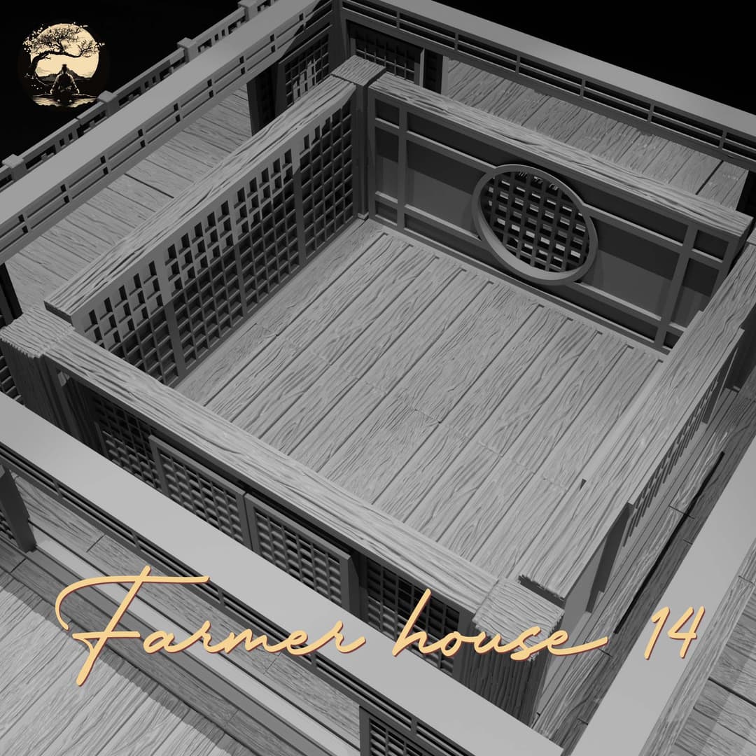 3D Printable Japanese House14 3D Printable Terrain 4 Silent Ronin Studios