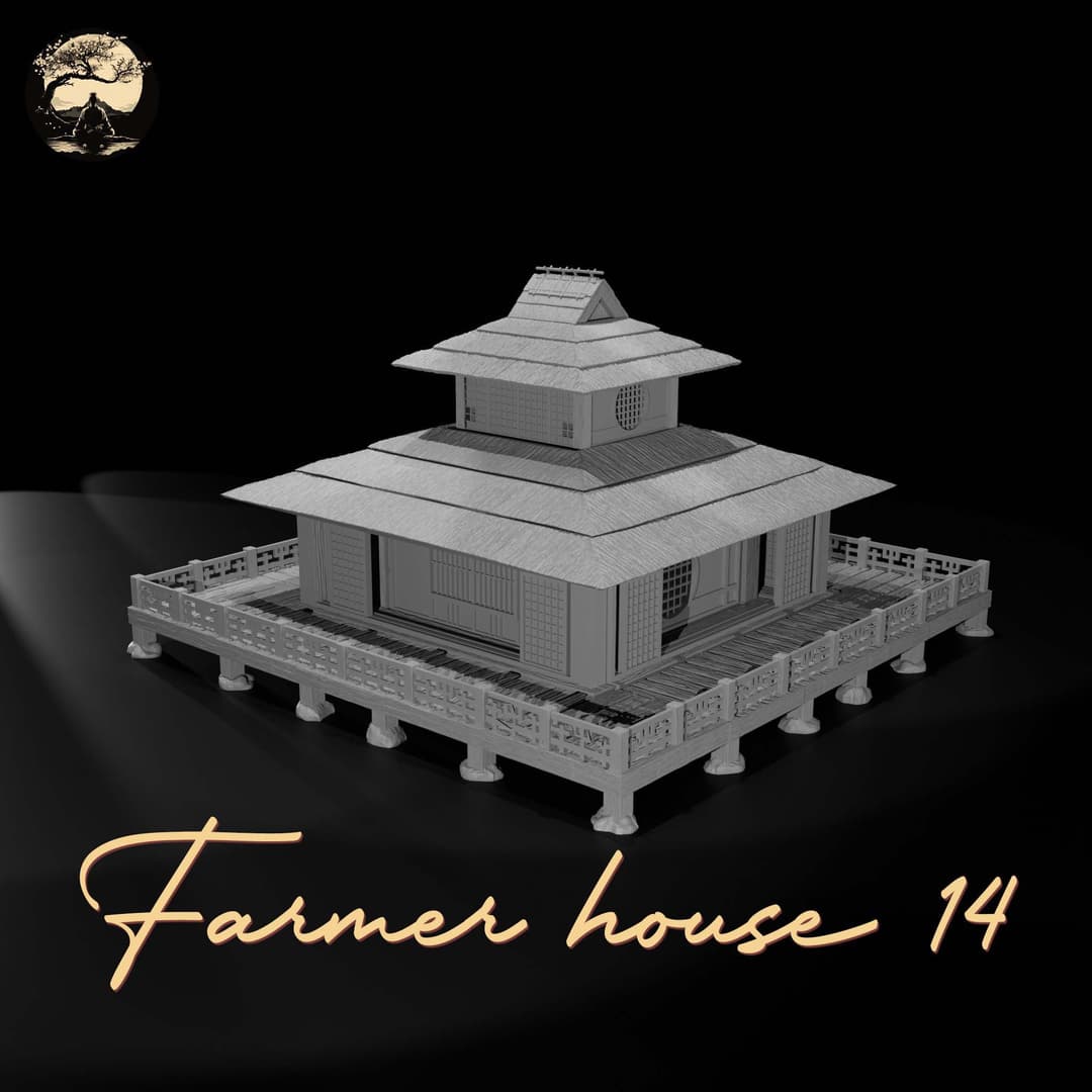 3D Printable Japanese House14 3D Printable Terrain 6 Silent Ronin Studios