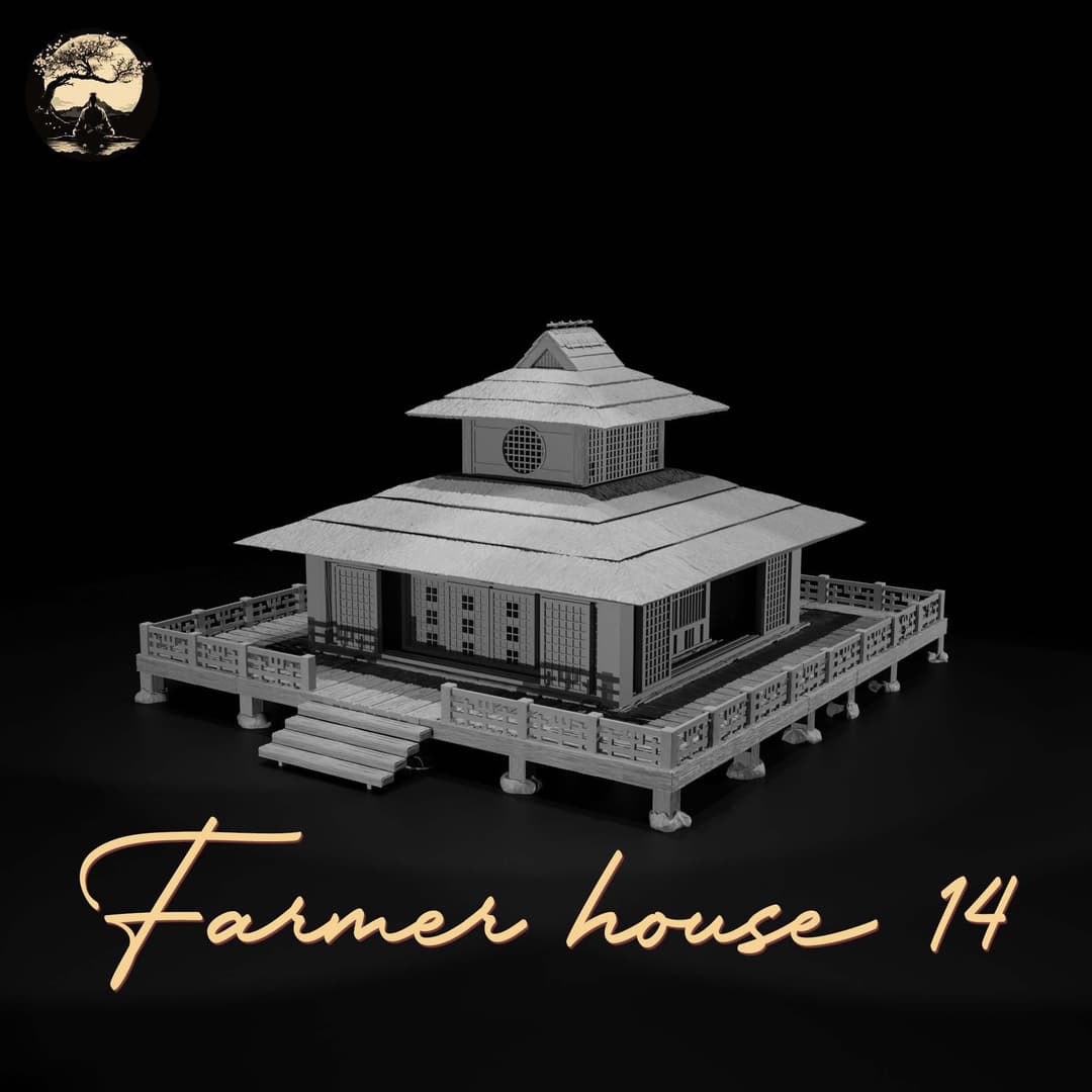 3D Printable Japanese House14 3D Printable Terrain 7 Silent Ronin Studios