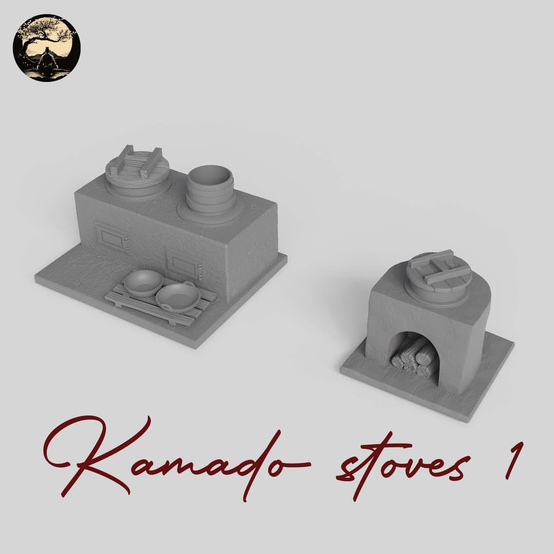 3D Printable Japanese Kamado Stoves 1 3D Printable Terrain 1 Silent Ronin Studios