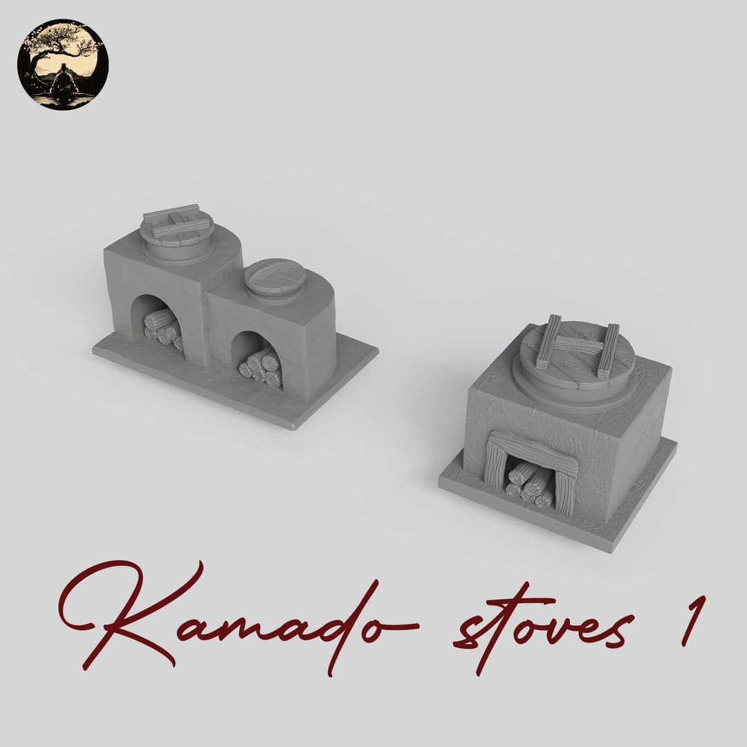 3D Printable Japanese Kamado Stoves 1 3D Printable Terrain 2 Silent Ronin Studios