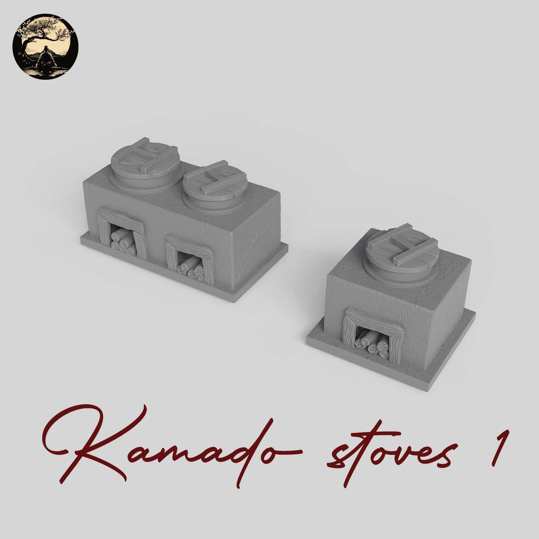 3D Printable Japanese Kamado Stoves 1 3D Printable Terrain 3 Silent Ronin Studios