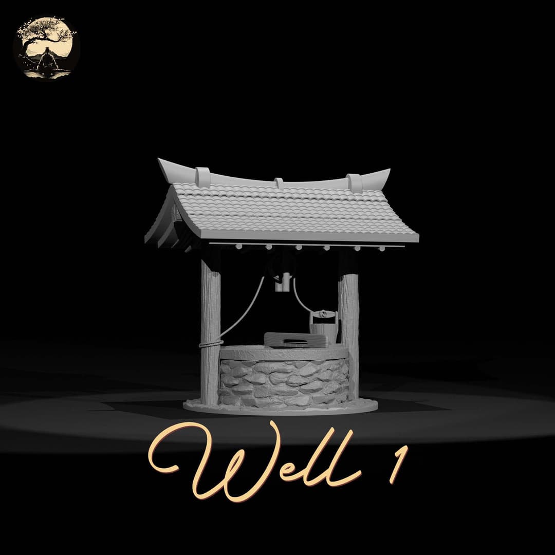 3D Printable Japanese Sm1 Well 3D Printable Terrain 6 Silent Ronin Studios