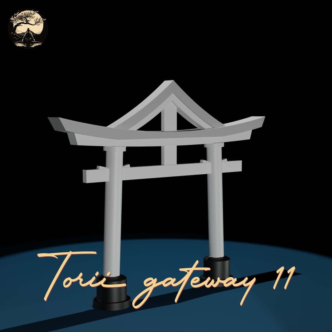 3D Printable Japanese Torii 11 3D Printable Terrain 0 Silent Ronin Studios