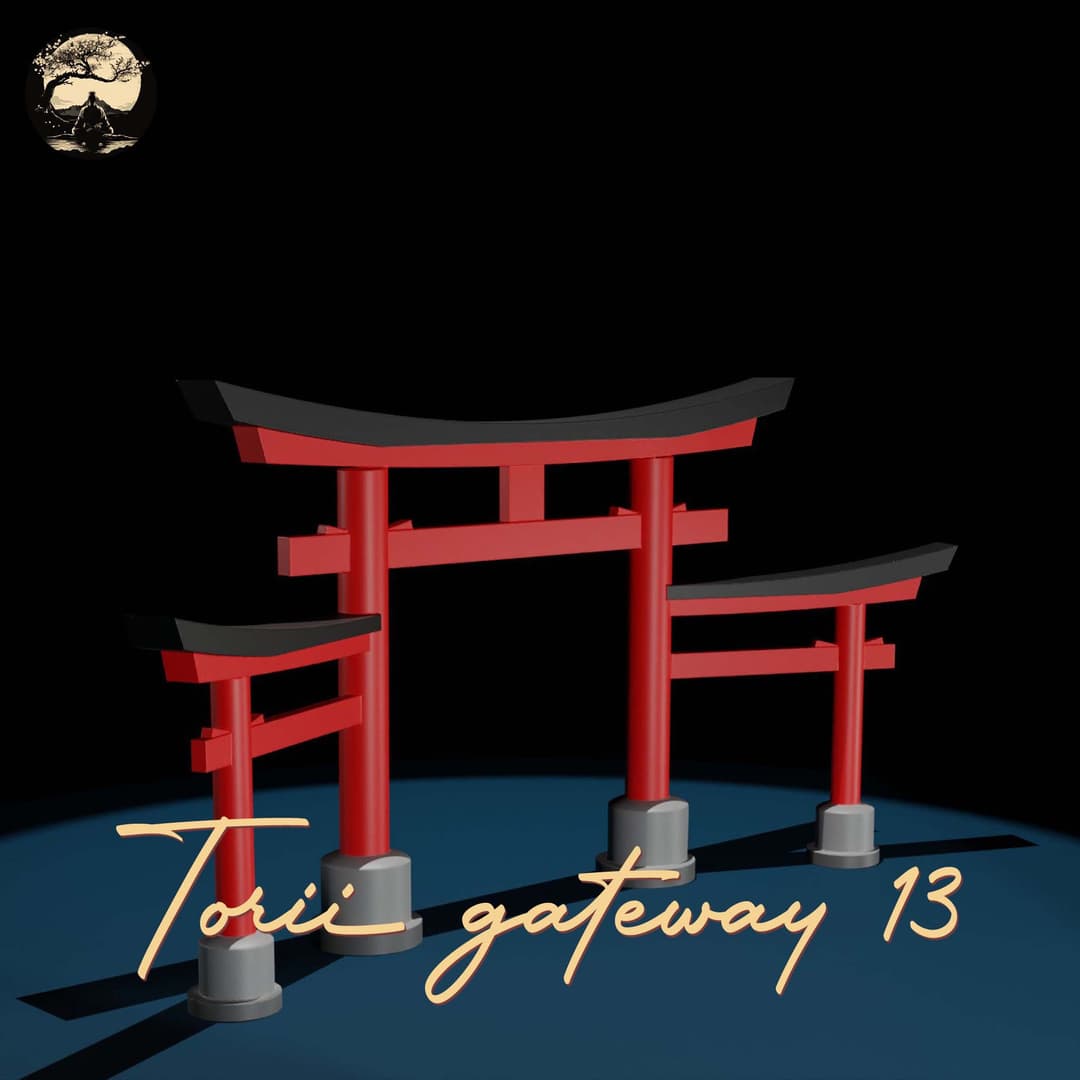 3D Printable Japanese Torii 13 3D Printable Terrain 0 Silent Ronin Studios