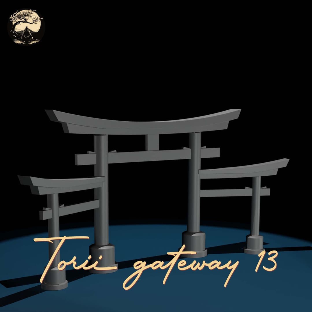 3D Printable Japanese Torii 13 3D Printable Terrain 1 Silent Ronin Studios