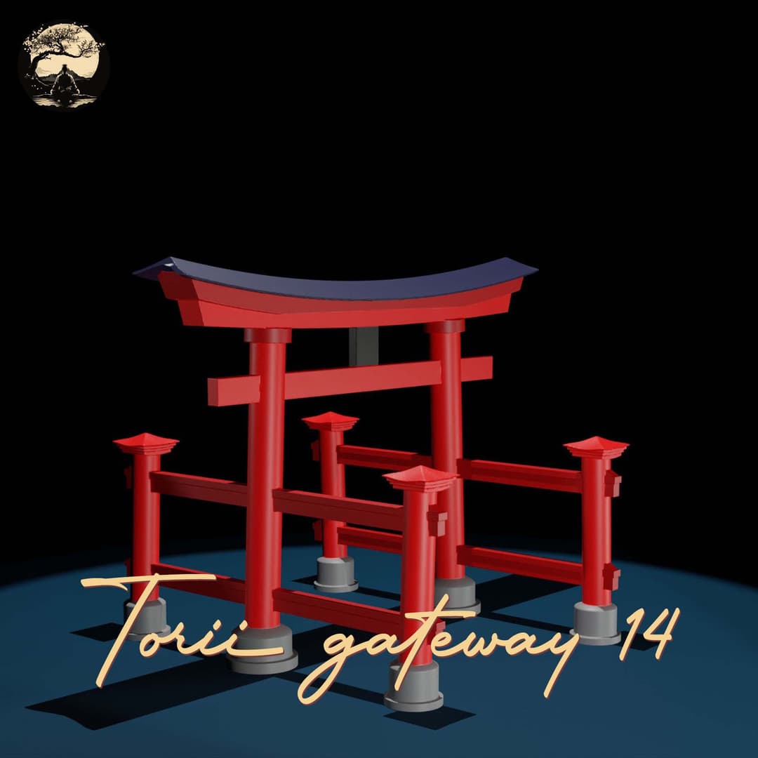 3D Printable Japanese Torii 14 3D Printable Terrain 0 Silent Ronin Studios