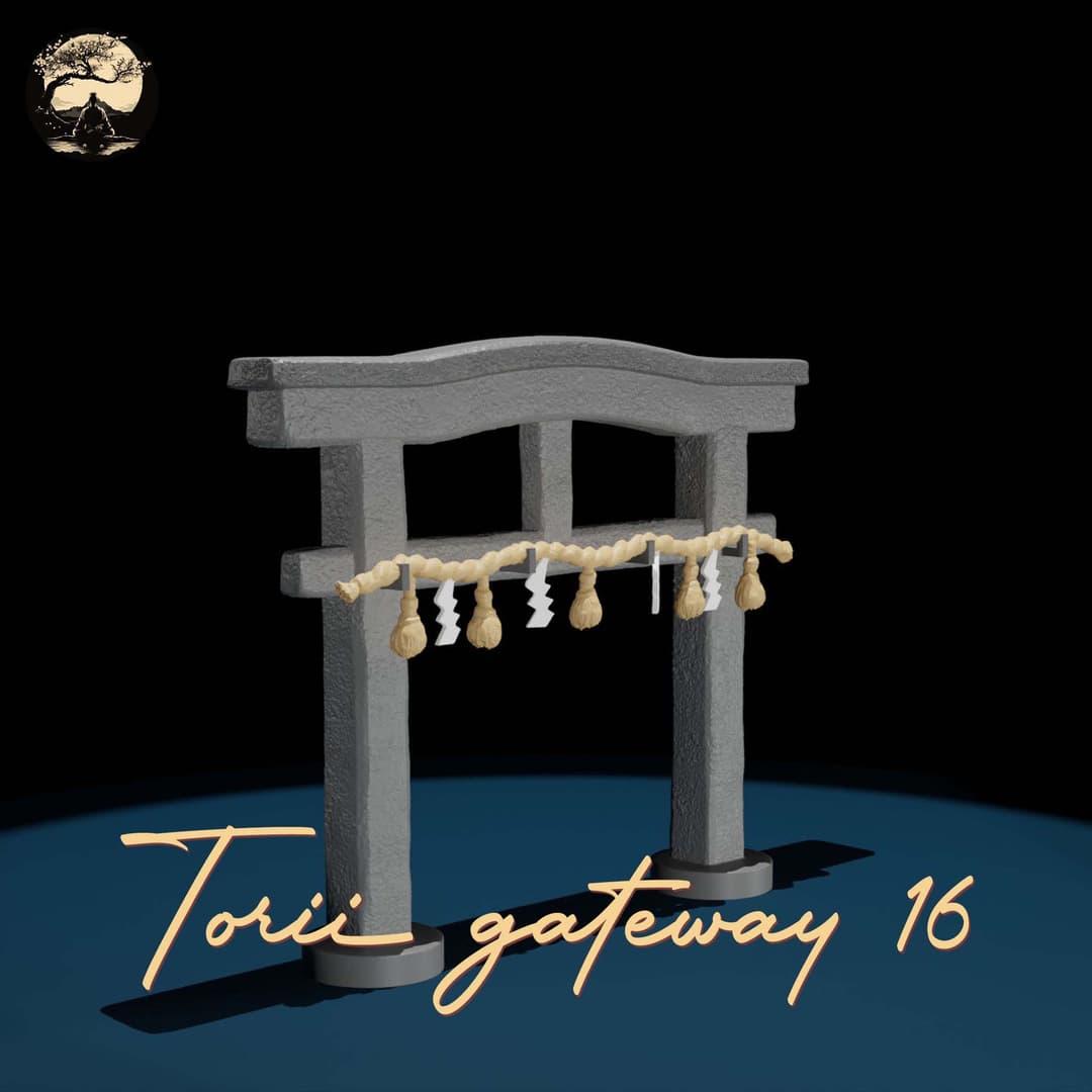 3D Printable Japanese Torii 16 3D Printable Terrain 0 Silent Ronin Studios