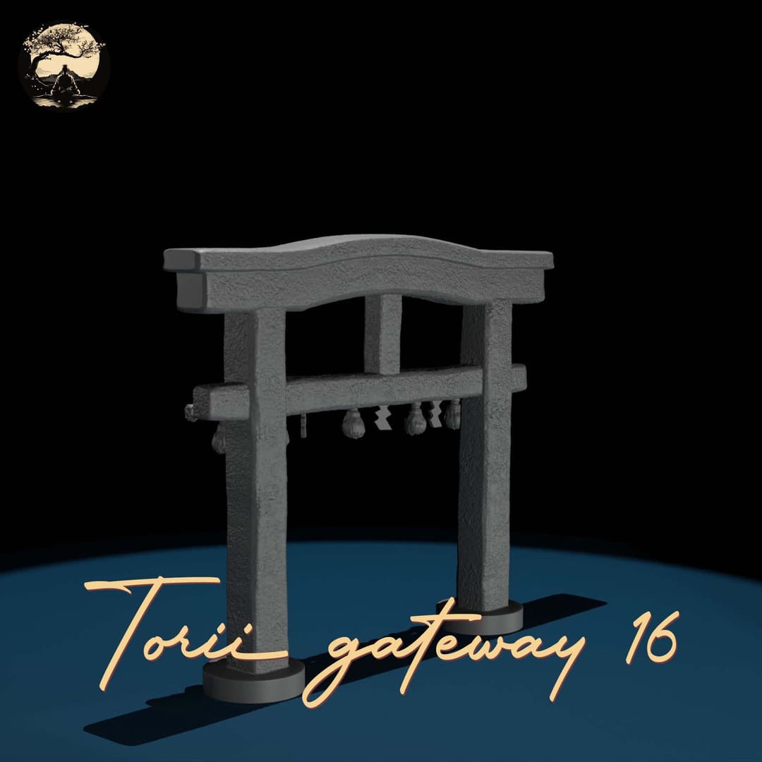 3D Printable Japanese Torii 16 3D Printable Terrain 1 Silent Ronin Studios