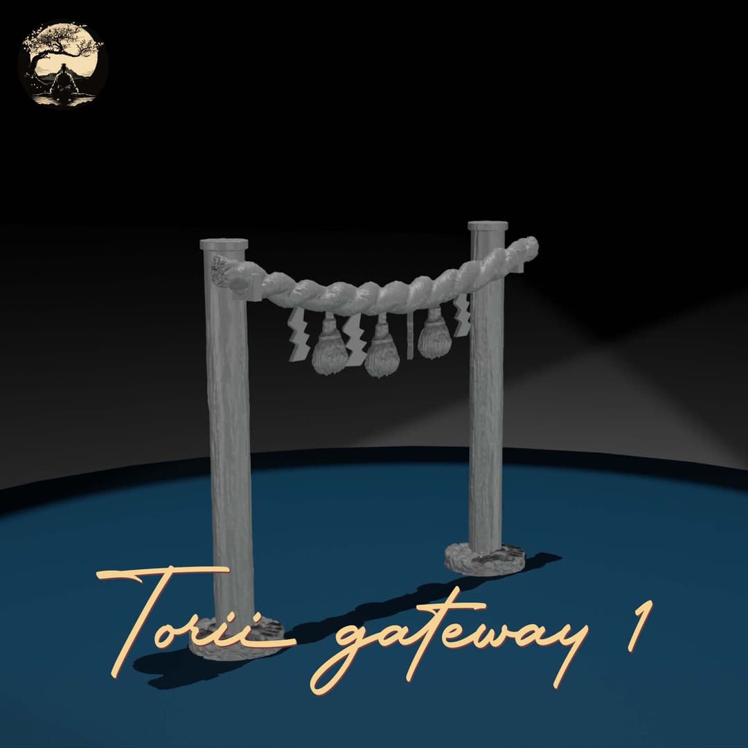 3D Printable Japanese Torii 1 3D Printable Terrain 1 Silent Ronin Studios