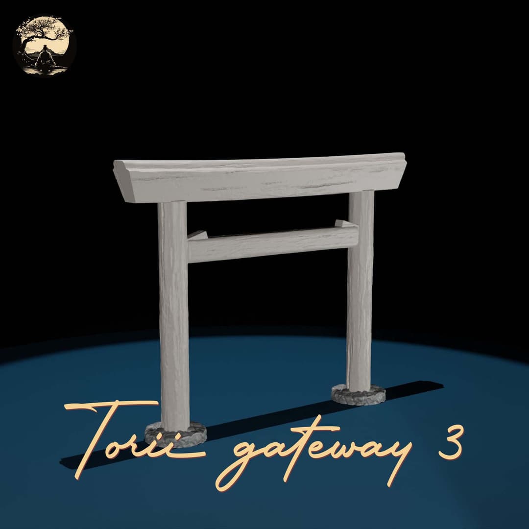 3D Printable Japanese Torii 3 3D Printable Terrain 0 Silent Ronin Studios