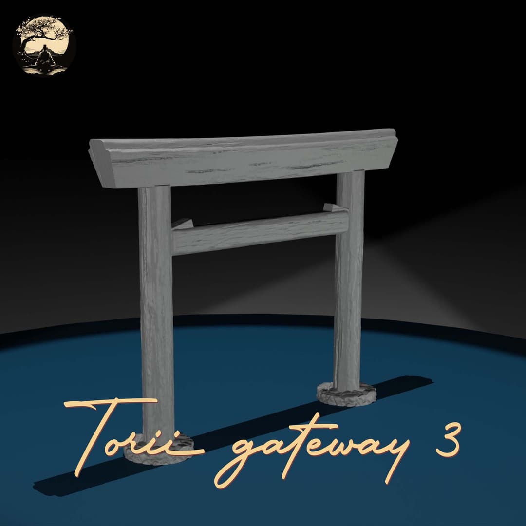 3D Printable Japanese Torii 3 3D Printable Terrain 1 Silent Ronin Studios