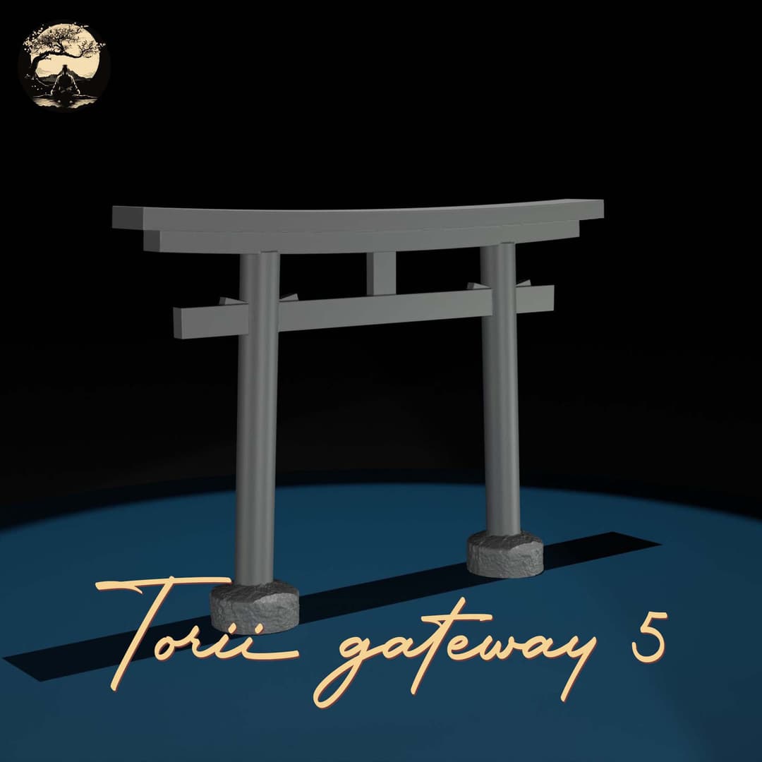 3D Printable Japanese Torii 5 3D Printable Terrain 1 Silent Ronin Studios