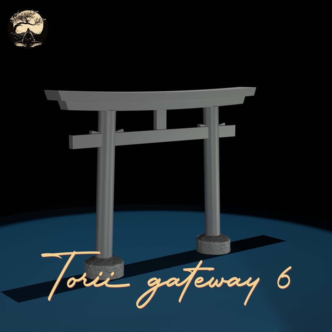 3D Printable Japanese Torii 6 3D Printable Terrain 1 Silent Ronin Studios