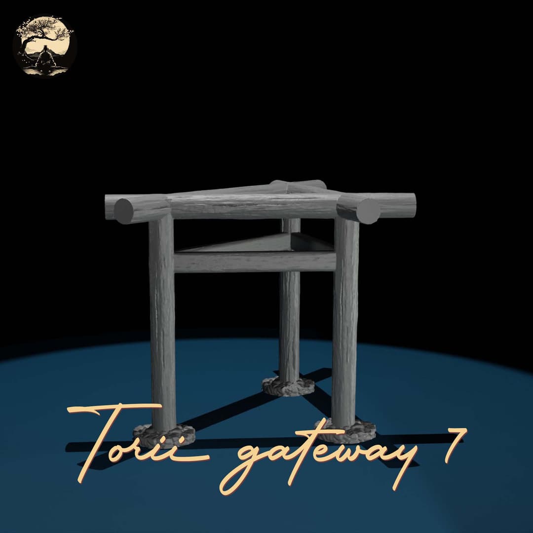 3D Printable Japanese Torii 7 3D Printable Terrain 1 Silent Ronin Studios