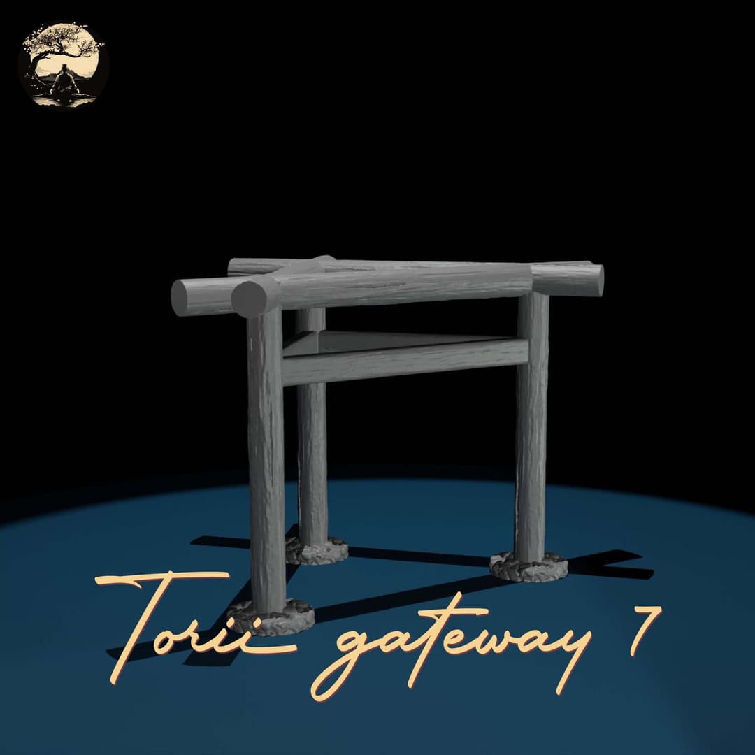 3D Printable Japanese Torii 7 3D Printable Terrain 2 Silent Ronin Studios