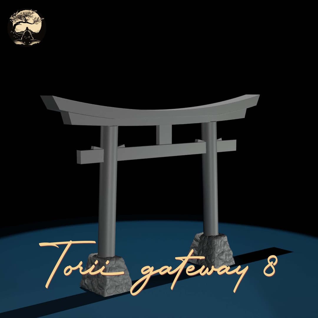 3D Printable Japanese Torii 8 3D Printable Terrain 1 Silent Ronin Studios