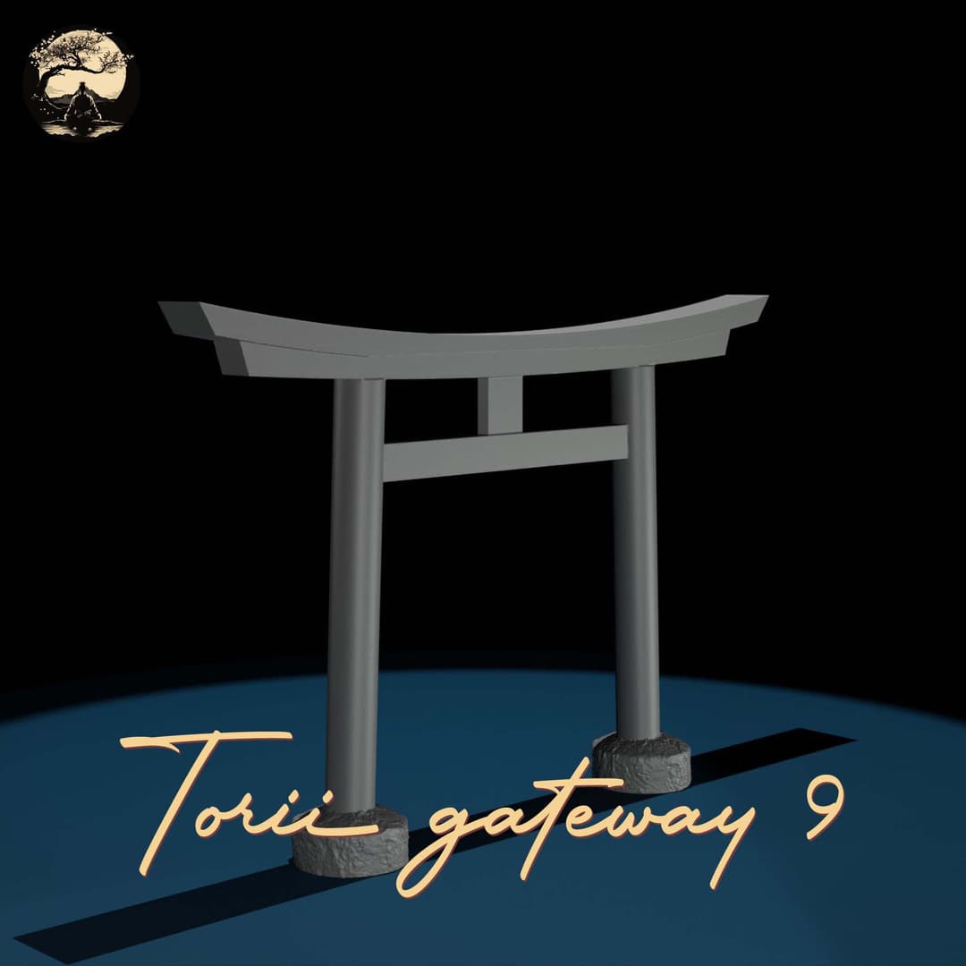 3D Printable Japanese Torii 9 3D Printable Terrain 1 Silent Ronin Studios