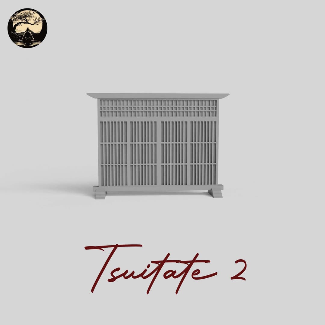 3D Printable Japanese Tsuitate 2 3D Printable Terrain 2 Silent Ronin Studios