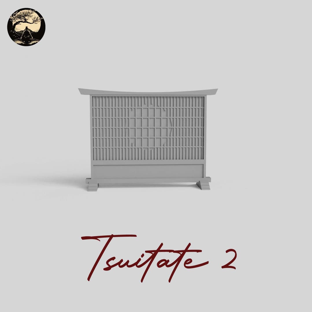 3D Printable Japanese Tsuitate 2 3D Printable Terrain 3 Silent Ronin Studios