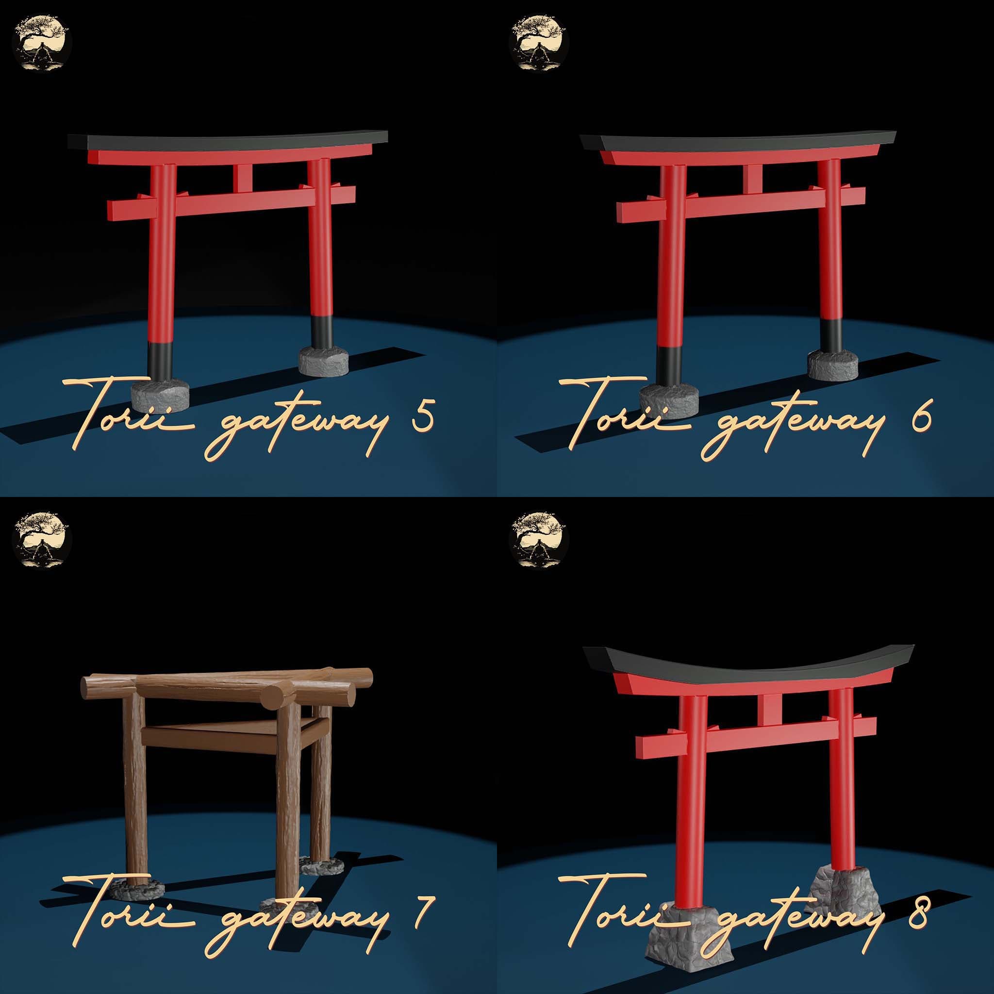 3D Printable Japanese  TORII PACKS 2